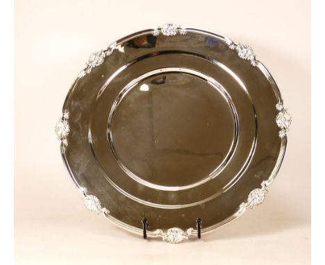 De Lamerie Fine silver plated gilt layplate/tray Shell &amp; Reed pattern, specially made high end quality item, new and Made
