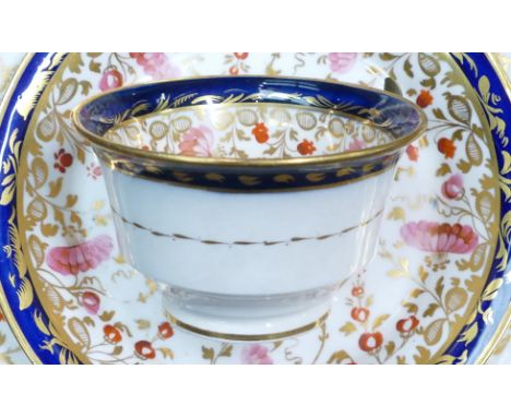 c.1820 Coalport porcelain tea and coffee service including - tea pot, coffee pot, lidded Sucriers, milk jugs, serving dishes 