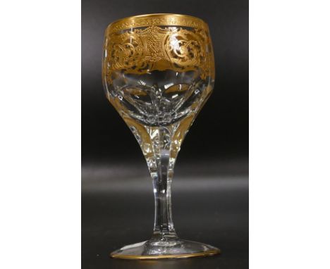 Six De Lamerie Fine Bone China heavily gilded Liqueur / Vodka glasses in presentation boxes, specially made high end quality 