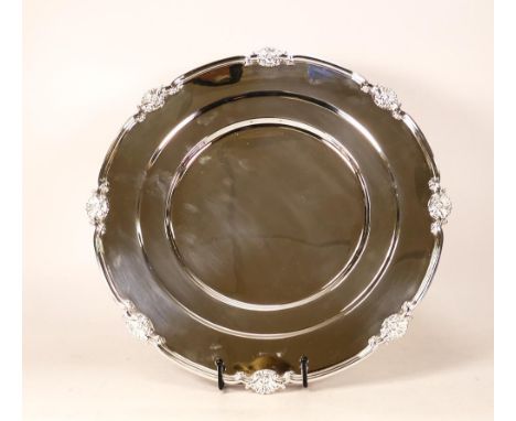 De Lamerie Fine silver plated gilt layplate/tray Shell &amp; Reed pattern, specially made high end quality item, new and Made