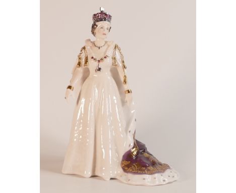 Royal Worcester Compton &amp; Woodhouse, Queen Elizabeth II in Coronation Robes.