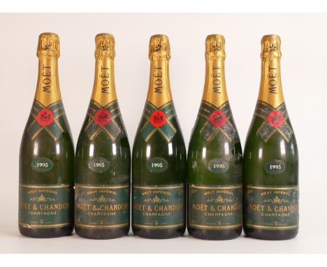 Moet &amp; Chandon, five 1995 Brut Imperial Millesime Vintage (5)