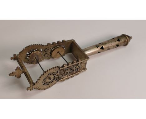 An Ethiopian Sistrum, a percussive musical instrument associated with the Ethiopian Christian Church. Height: 26cm