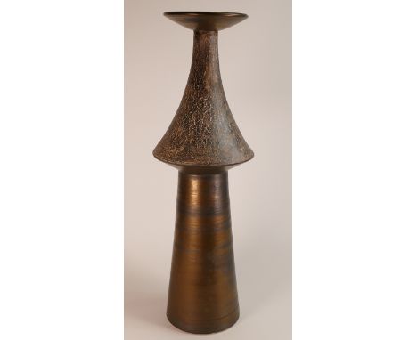 Isabella Pope, Studio Pottery large Planet pot. Pope was a Master Potter and teacher who created these forms inspired by Chin