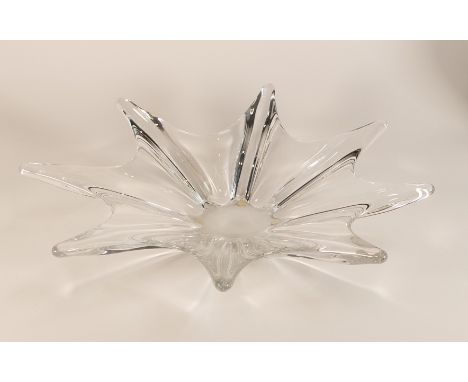 Baccarat Crystal Fruit Splatter form fruit bowl. Diameter: 35.5cm