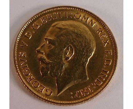 HALF sovereign 22ct gold coin, Edward VII 1911.