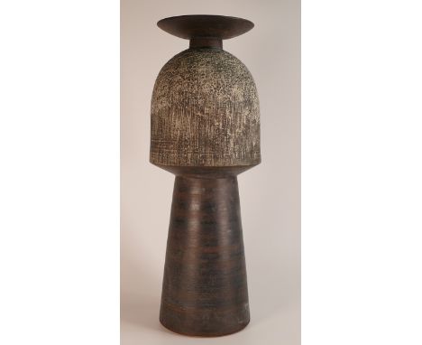 Isabella Pope, Studio Pottery large Planet pot. Pope was a Master Potter and teacher who created these forms inspired by Chin