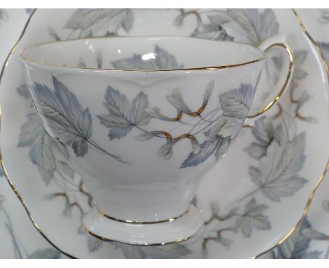 Royal Albert 'Silver Maple' part Tea/Dinner set to include - sixteen dinner plates, eleven tea cups, fourteen saucers, twelve
