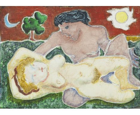 William Crosbie RSA RGI (British, 1915-1999)Maintenant sans Peur  inscribed and indistinctly dated (verso), also bears inscri