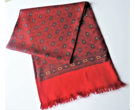 1960's Retro Men's Tootal Scarf Reversible with Tassels. Vintage 1960’s Tootal scarf reversible with tie tassels. Made in Eng