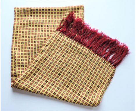 1960's Retro Men's Tootal Scarf Reversible with Tassels. Vintage 1960’s Tootal scarf reversible with tie tassels. Made in Eng