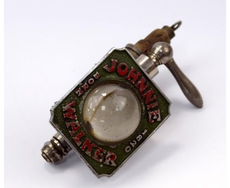 A mid 20thC Johnny Walker branded optic pearl, made by Caskell & Chambers Limited, 17cm high.