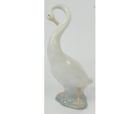 A Nao figure of a stylised swan, 23cm high.