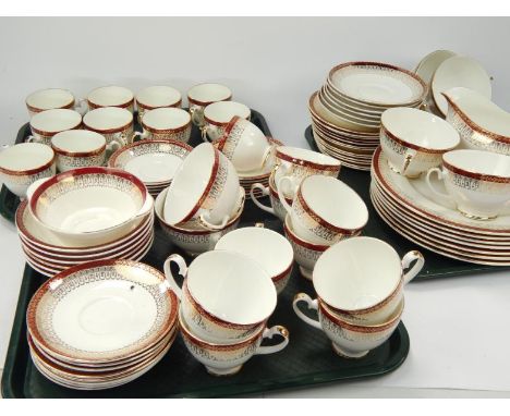 A Royal Grafton Majestic pattern dinner, tea and coffee service, and some Royal Doulton Berkshire pattern dinnerware.