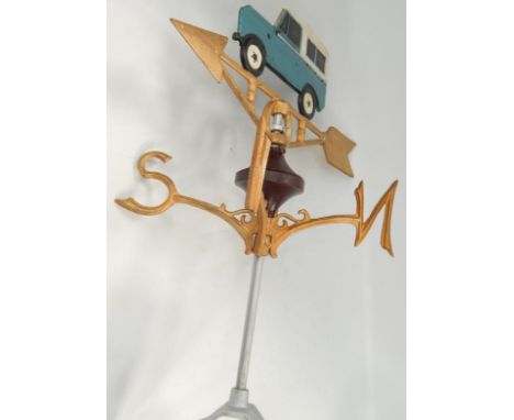 *A Land Rover weather vane and mount.