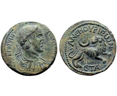 Maximinus I ?31 of Anemurium, Cilicia. Dated RY 1 = AD 235. AVT K ? IO OVHPON MA?IMEINON, laureate and cuirassed bust right /