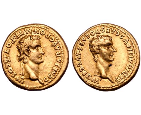 Caligula AV Aureus. Rome, AD 40. C CAESAR AVG PON M TR POT III COS III, laureate head of Gaius 'Caligula' right / GERMANICVS 