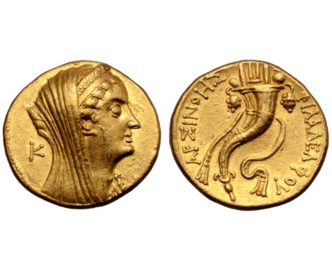 Ptolemaic Kingdom of Egypt, Arsinoe II Philadelphos AV Mnaieon - Oktadrachm. Alexandria, circa 253-246 BC. Head right, veiled