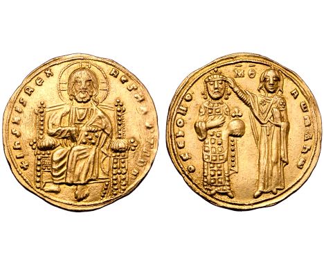 Romanus III AV Histamenon Nomisma. Constantinople, AD 1028-1034. +I?S XIS R?X R??NANTINM, Christ enthroned facing, wearing ni