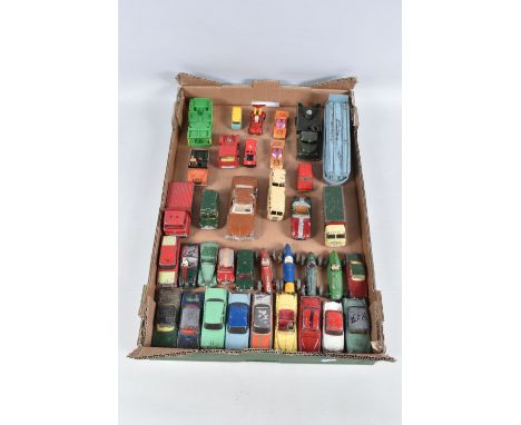 A QUANTITY OF UNBOXED AND ASSORTED PLAYWORN DIECAST VEHICLES, to include Spot-On Armstrong Siddeley Sapphire, No.101, Crescen