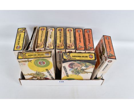 ELEVEN  BOXED AIRFIX 1:32 SCALE MILITARY SERIES  FIGURE KITS, to include three  of the Japanese Infantry item no. 51455-4,  t