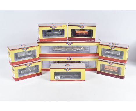 NINE BOXED OO GAUGE OXFORD RAIL MODEL RAILWAY  ROLLING STOCK, to include two Warwell A British Steel Corporation, DM748305 Di