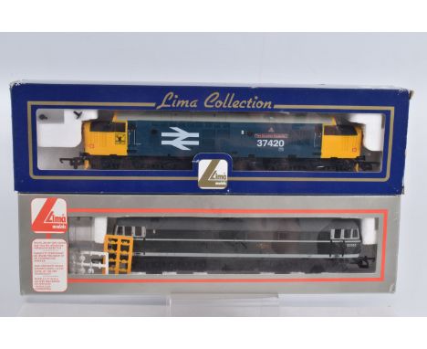 TWO BOXED OO GAUGE LIMA COLLECTION MODEL RAILWAY LOCOMOTIVES, to include a Class 37 no. 37420 'The Scottish Hosteller' in BR 