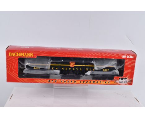 A BOXED HO GAUGE BACHMANN EUROPE MODEL RAILWAY, running no. 4807 'Pennsylvania' PRR in Brunswick Single Line Green, model no.