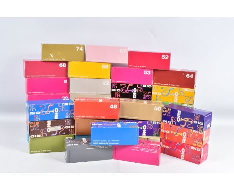 THIRTY EIGHT BOXED 1:43 SCALE RIO MODELS  VEHICLES, to include a No. 8 Isotta Fraschini, a No. 9 Isotta Fraschini, a No. 15 I