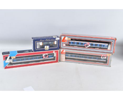 FOUR BOXED OO GAUGE LIMA MODEL RAILWAY COACHES, to include a Network SouthEast BR Mk2 Standard Open, no. 5448, item no. 30530