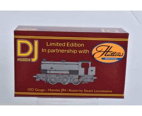 A BOXED OO GAUGE DJ MODELS AUSTERITY STEAM LOCOMOTIVE, 0-6-0st, running no. 1763 in NCB Peckfield Colliery Lined Maroon with 