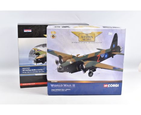 TWO BOXED LIMITED EDITION 1/72 SCALE DIECAST CORGI AVIATION ARCHIVE MODELS, the first is a Vickers Wellington Mk.X, numbered 