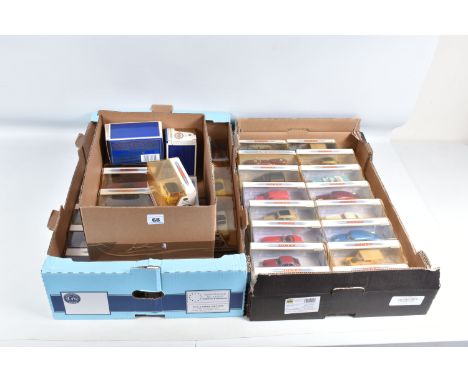 THREE BOXES CONTAINING A LARGE QUANTITY OF MATCHBOX THE DINKY COLLECTION MODEL VEHICLES, some model numbers include DY-25, DY