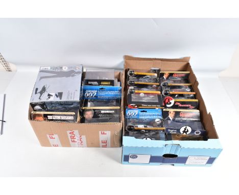 TWO BOXES OF CORGI 007 MODEL VEHICLES AND OTHER MODELS, some Corgi models include 1:36 scale CC06803, 02101, 04801, CC04001, 