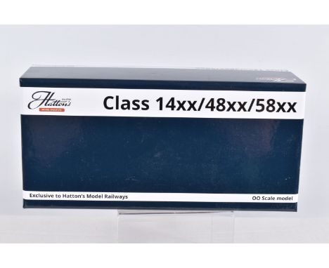 A BOXED OO GAUGE DJ MODELS MODEL RAILWAY LOCOMOTIVE, Class 14xx 0-4-2T, no. 1432 in BR Lined Green with Late Crest, Heavily W