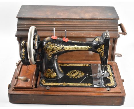 A Vintage Singer Manual Sewing Machine 