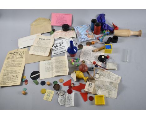 A Collection of Vintage Magicians Tricks, Props and Puzzles 