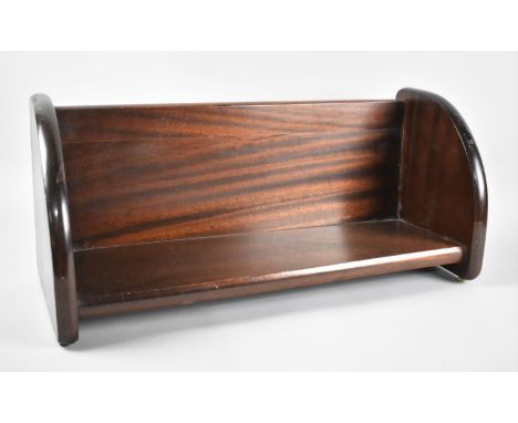 A Mid 20th Century Mahogany Book Trough, 53cms Wide 