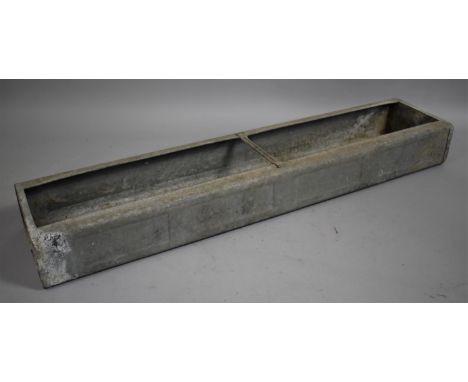 A Galvanised Water Trough, 91cms Wide 
