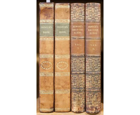 Bewick (Thomas). History of British Birds (Land &amp; Water Birds), and a supplement, with additional figures, 4 volumes in t