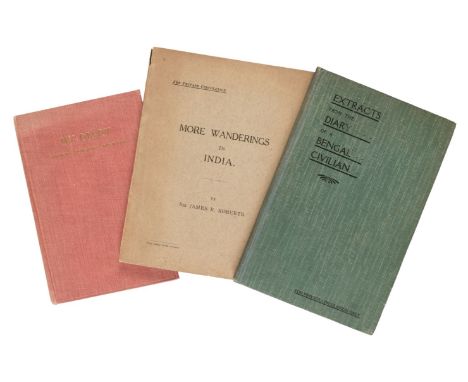 India. Three privately printed journals, 1914-31, comprising: 1. Houstoun-Boswall (Phoebe). My Diary. A Trip to the East, [Fr
