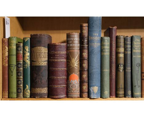 Microscopy. A collection of approximately 65 volumes relating to microscopy, 19th &amp; 20th century, including: 1. Carl Zeis