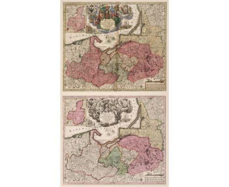 * Poland. Seutter (George Matthaus), Borussiae Regnum..., Augsburg, circa 1730, engraved map with contemporary hand colouring