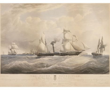 * Duncan (Edward). The Niger Expedition, Liverpool: S. Walters, London: Ackermann &amp; Co., March 12th, 1847, aquatint on wo