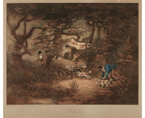 * Reeve (Richard Gilson). Set of 4 shooting prints, R. Reeve, 1806, four aquatints after Dean Wolstenholme, with contemporary