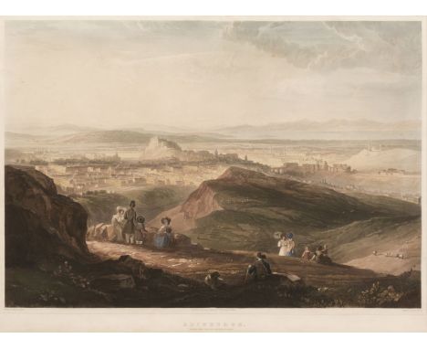 * Reeve (Richard Gilson). Edinburgh from the Top of Arthurs Seat, Smith Elder &amp; Co. circa 1820, aquatint after William Pu