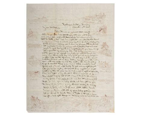 * Machell (Thomas, 1824-1862). Two autograph letters signed, 1850 &amp; 1851, both written to Mrs John Ditmas, from Rooderpor