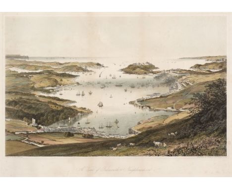* Falmouth. Newman &amp; Co., (lithographers), A View of Falmouth &amp; Neighbourhood, published Lake, Falmouth, circa 1850, 