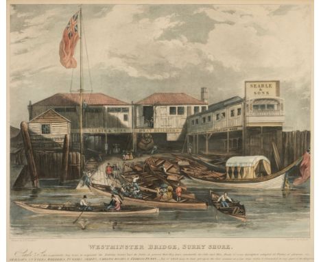 * Pyall (Henry). Westminster Bridge, Surrey Shore. Searle &amp; Sons respectfully beg leave to acquaint the Nobility, Gentry 