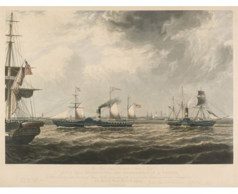 * Reeve (R.G. &amp; A.W.). This Plate of the Favourite Steam Ships Vivid and Waterwitch, off Orfordness in a breeze, Hull: pr